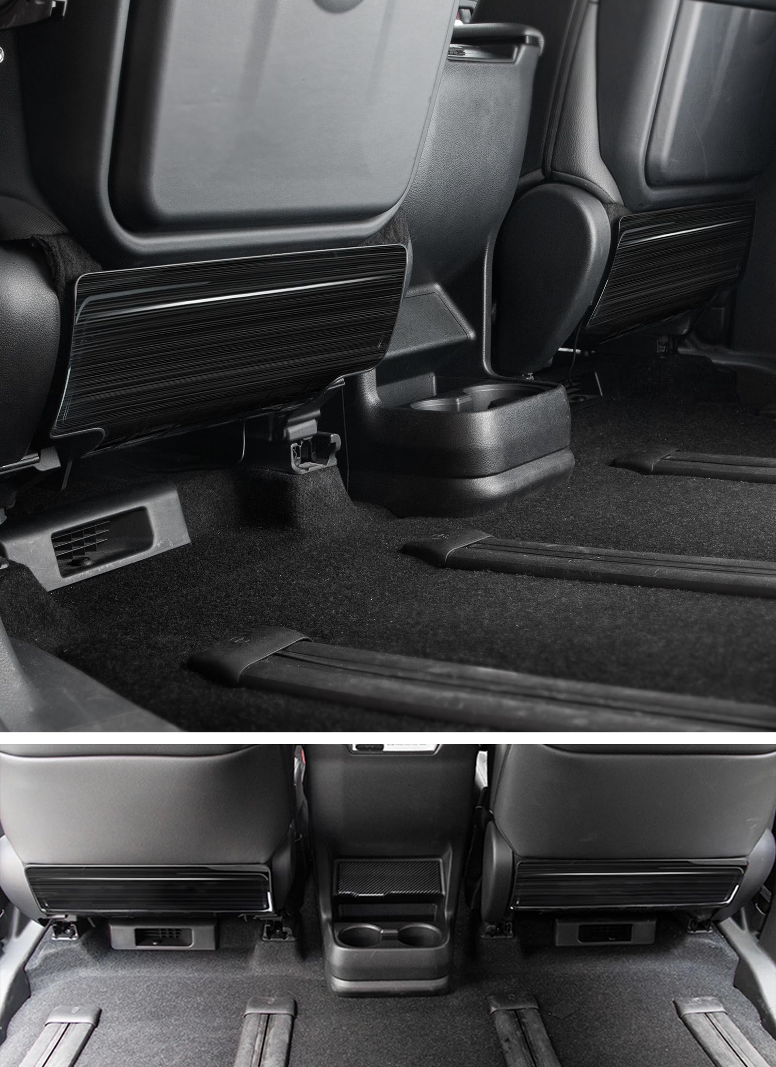 JYCDC black stainless steel kick mats shield seats from daily wear