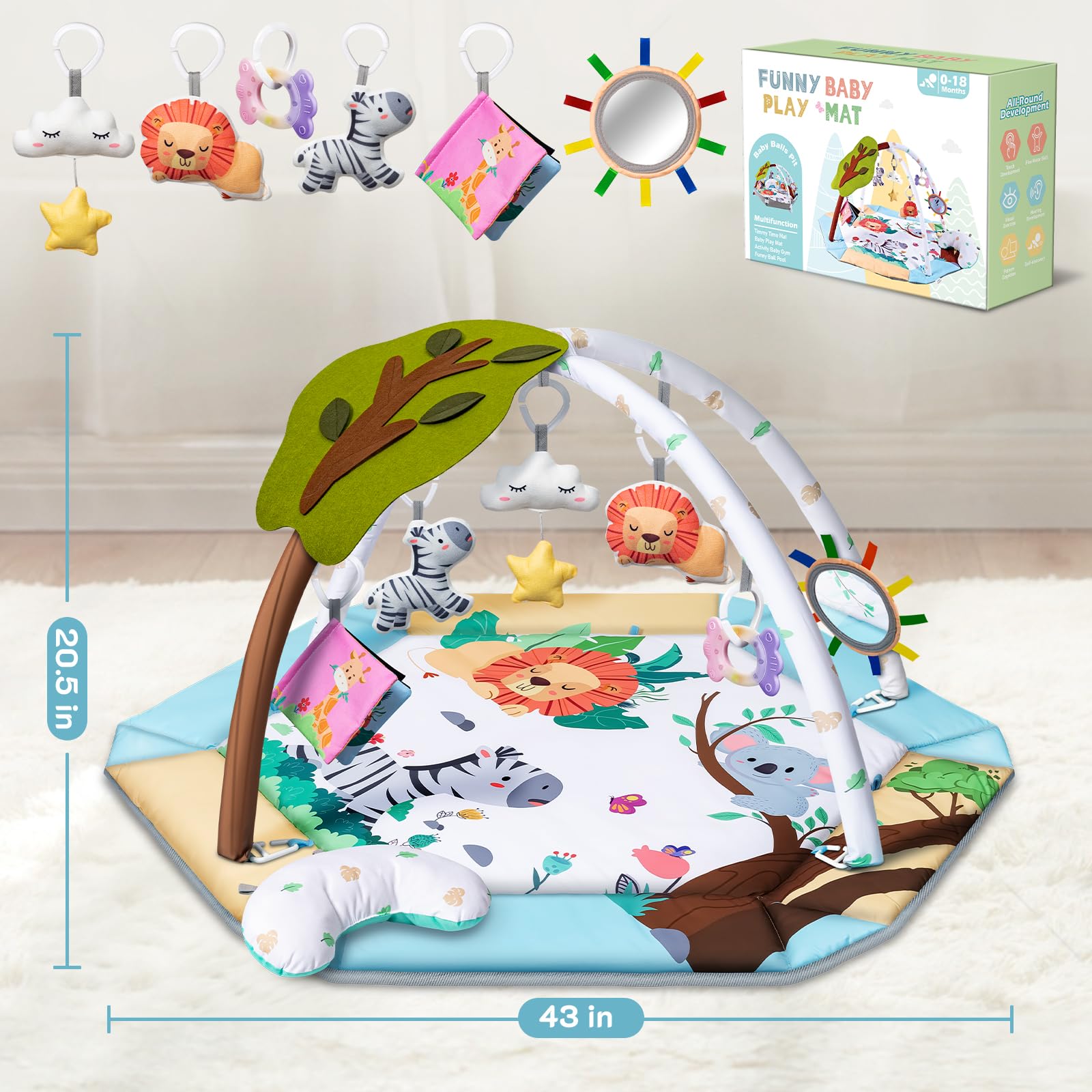 Jyusmile foldable setup image illustrates travel-friendly portable design