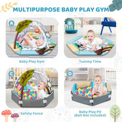 Jyusmile forest design image highlights bright colors for baby attention
