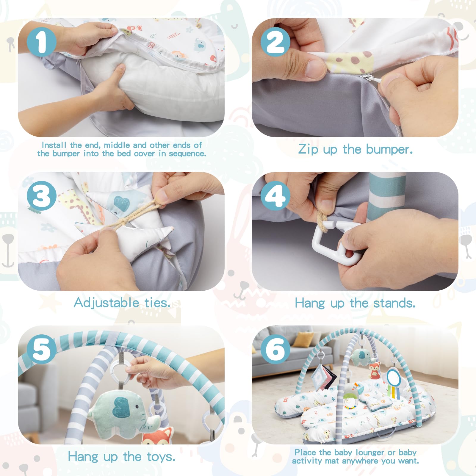 Jyusmile Gift-ready play gym ideal for baby showers and birthdays.