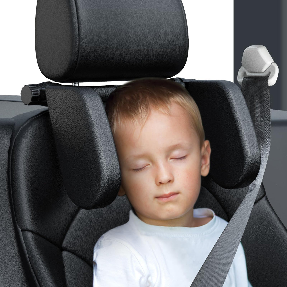 JZCreater car headrest pillow features 360 rotation for customizable comfort.