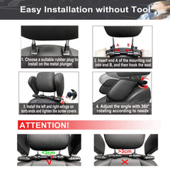 JZCreater car headrest pillow travel-nap-comfort supports restful sleep during trips.