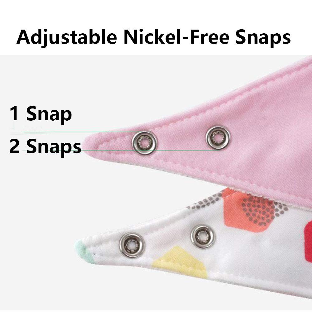 JZLPIN Baby Dribble Bib patterns in colorful unisex design for everyday wear