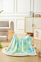 JZLPIN blanket with sherpa back for extra warmth during stroller rides.
