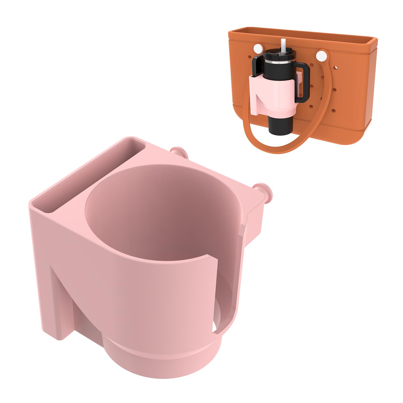 K TOMOTO 2-in-1 cup and phone holder keeps drinks secure and hands free at the beach.