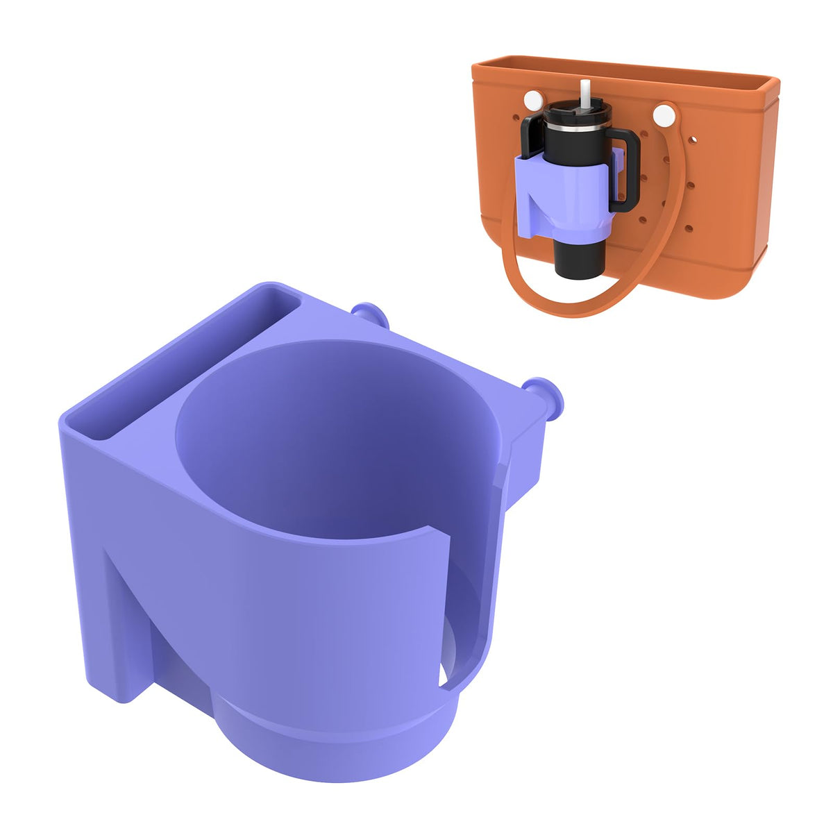 K TOMOTO 2-in-1 holder inside Bogg Bag for secure, hands-free access.