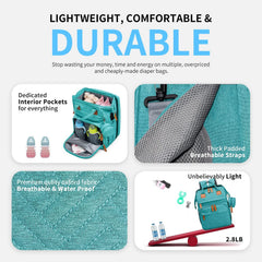 KABAQOO bag in waterproof oxford fabric for durable daily use.