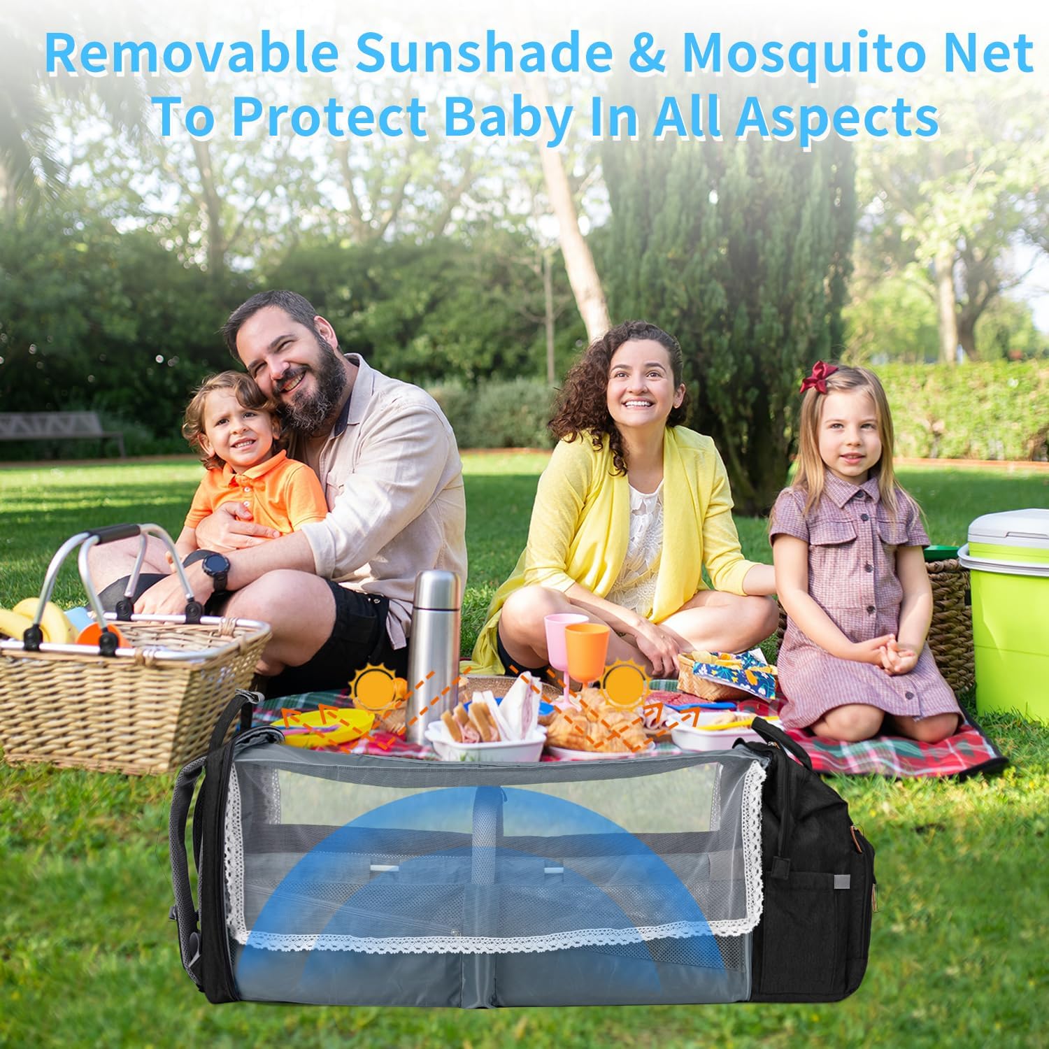 KABAQOO stroller straps for hands-free attachment on outings