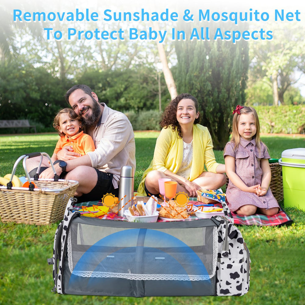 KABAQOO diaper bag made of waterproof oxford material for durable use