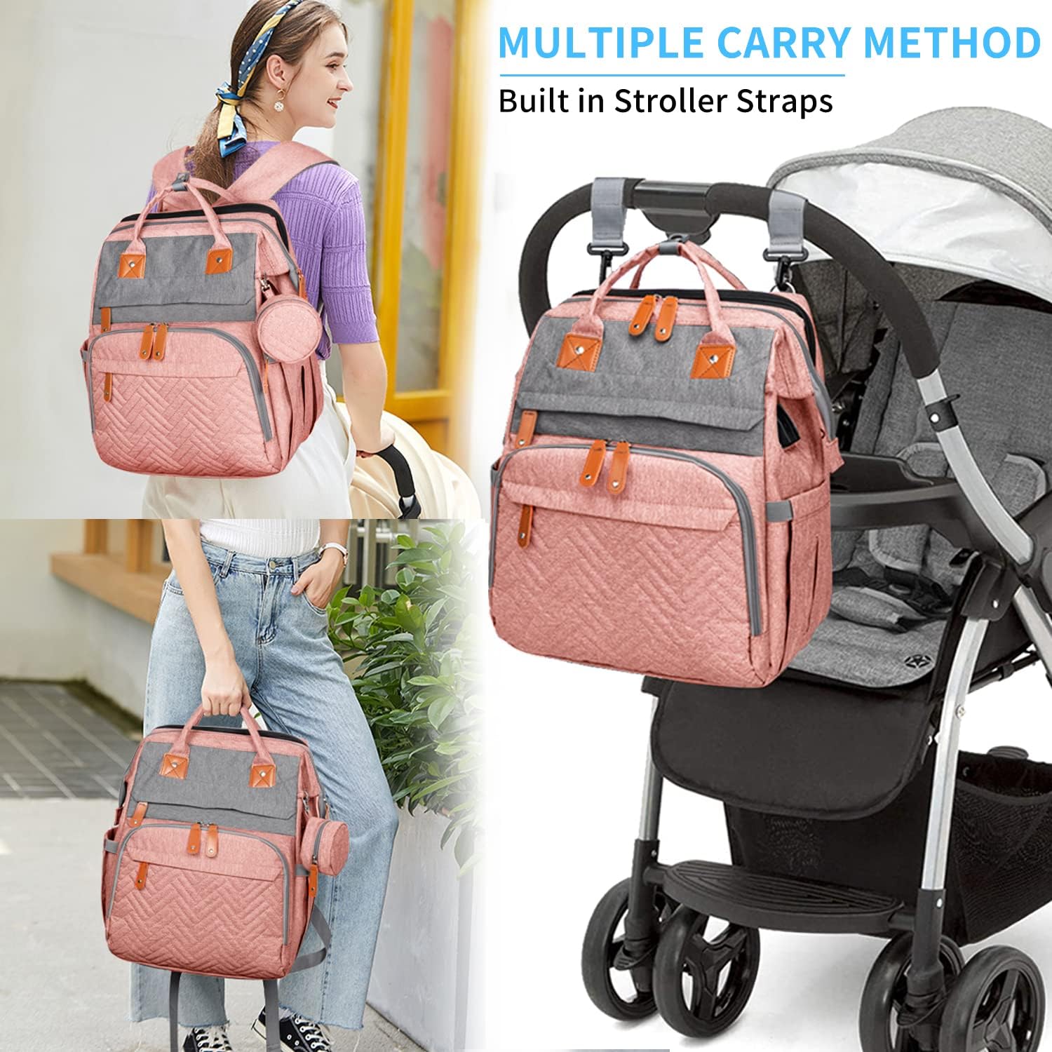 KABAQOO ergonomic shoulder straps reduce fatigue on extended outings.