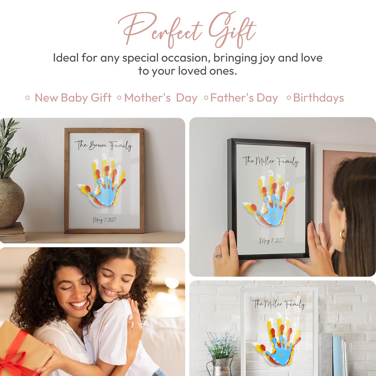 Kaciola baby handprint memories kit for newborn keepsake gifts