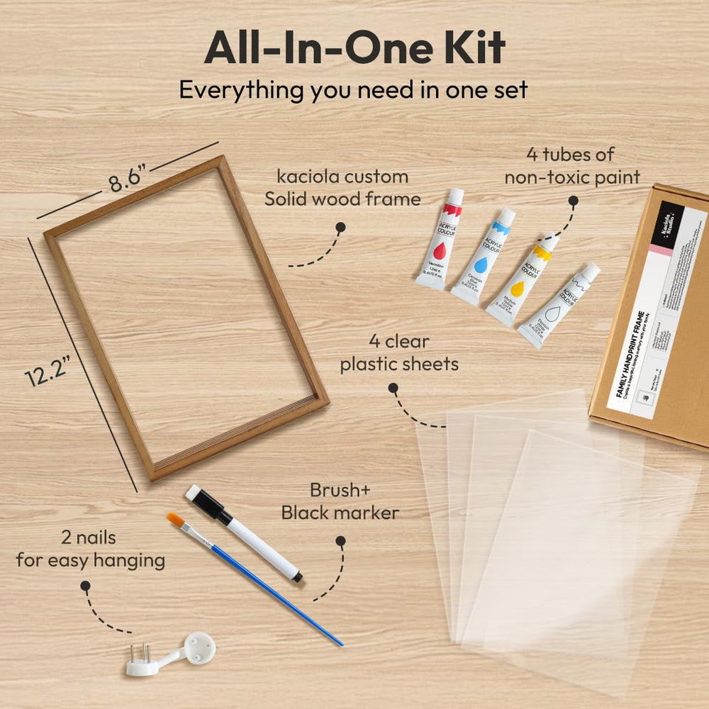 Kaciola detachable transparent sheets enabling separated 3D handprints