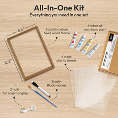 Kaciola detachable transparent sheets enabling separated 3D handprints