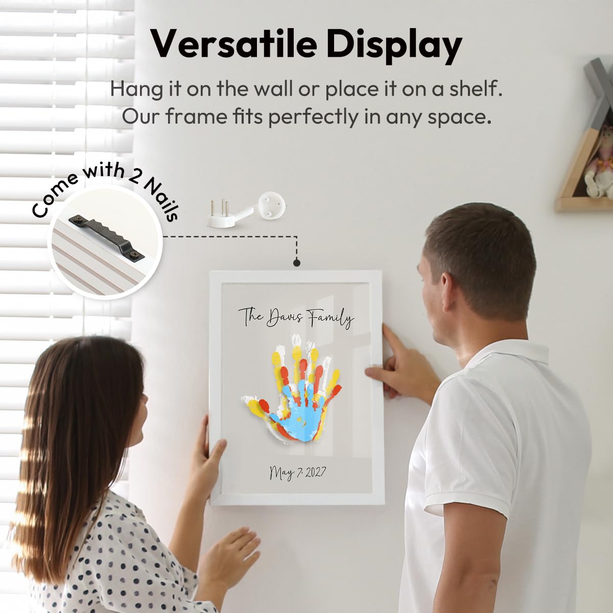 Kaciola Frame wall hanging option for memory display