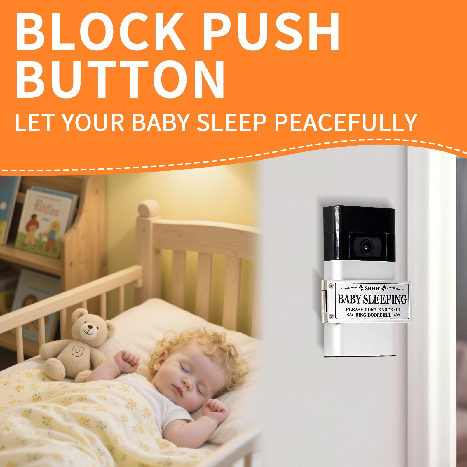 Kadezia doorbell cover silver easy 3-step installation saves setup time