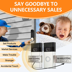Kadezia doorbell cover silver installed horizontally demonstrates flexible placement