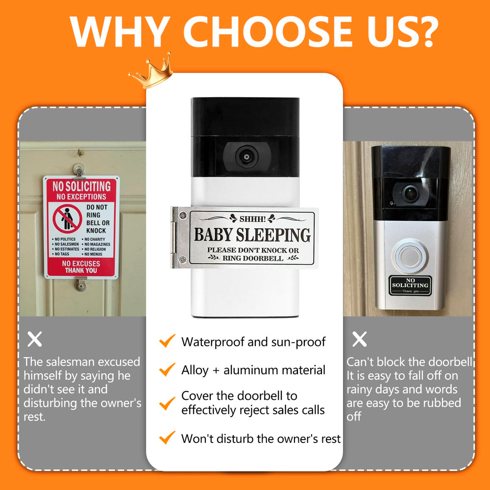 Kadezia doorbell cover silver installed vertically shows versatile mounting options