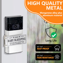 Kadezia doorbell cover silver rust-proof material withstands outdoor weather