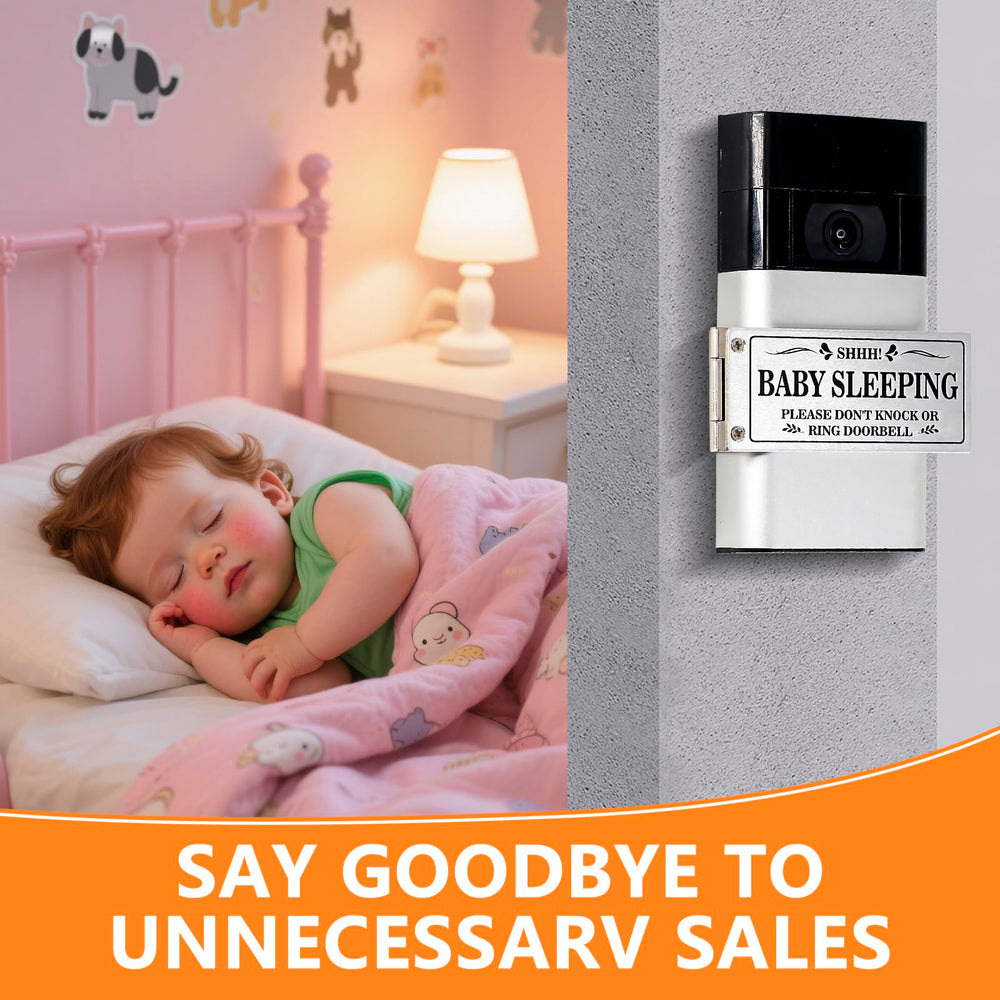 Kadezia doorbell cover silver blocks solicitations reducing interruptions