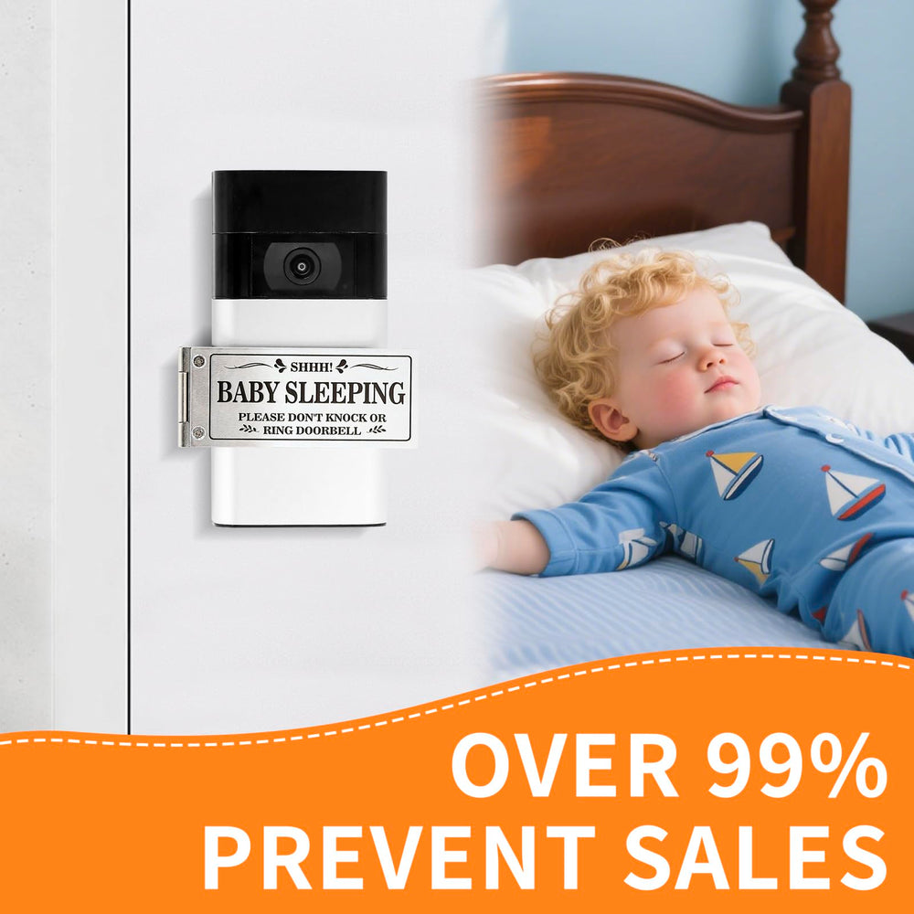 Kadezia doorbell cover silver weatherproof protects electronics from rain and sun