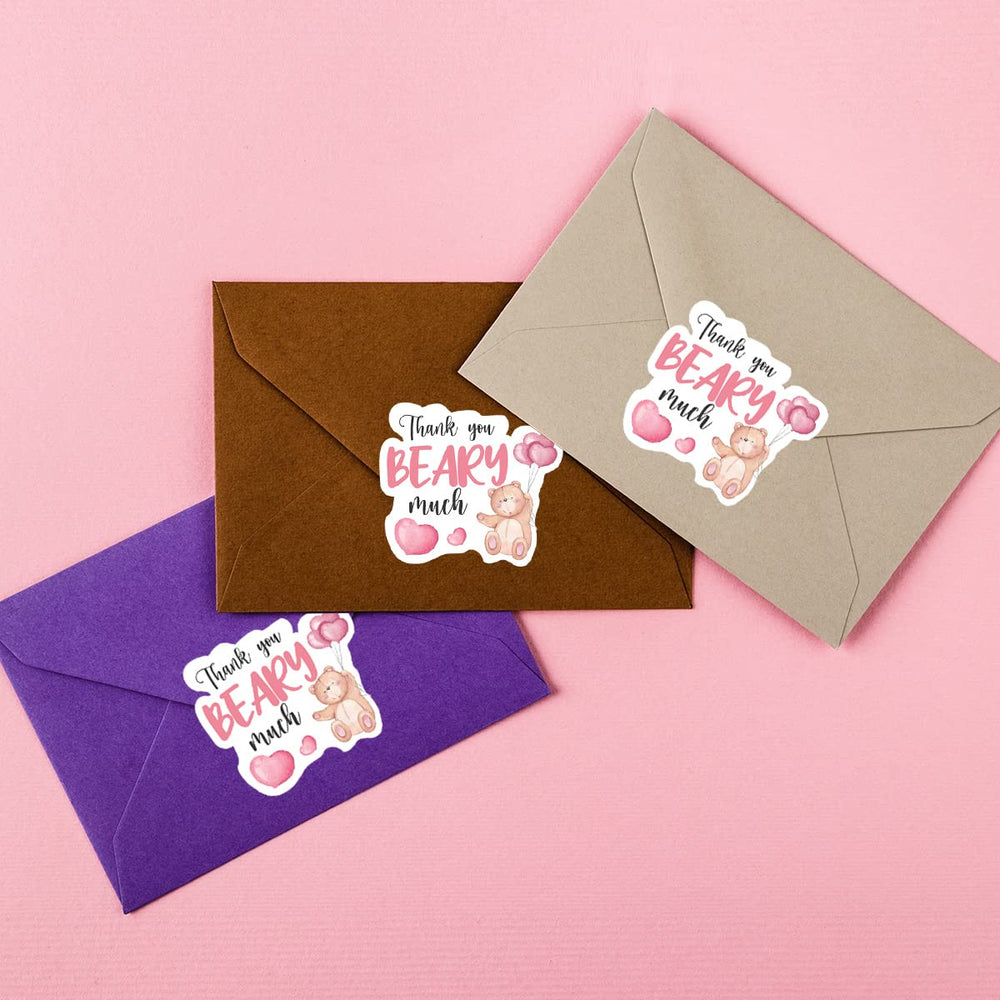 Kaecery bear-themed party labels to decorate gifts and boxes.
