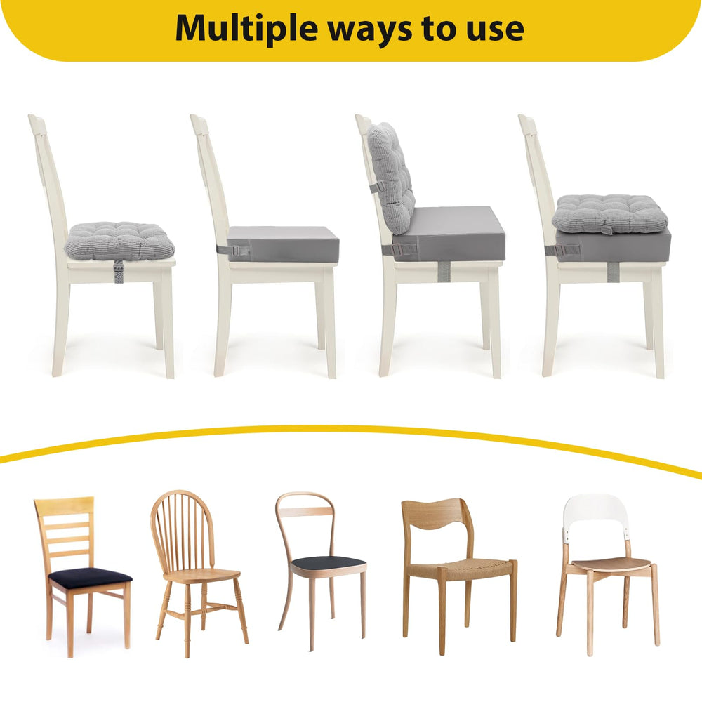 KAGIWEI adjustable safety straps secure the booster to chairs
