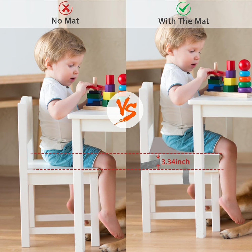 KAGIWEI booster seat used during travel for easy dining on the go.