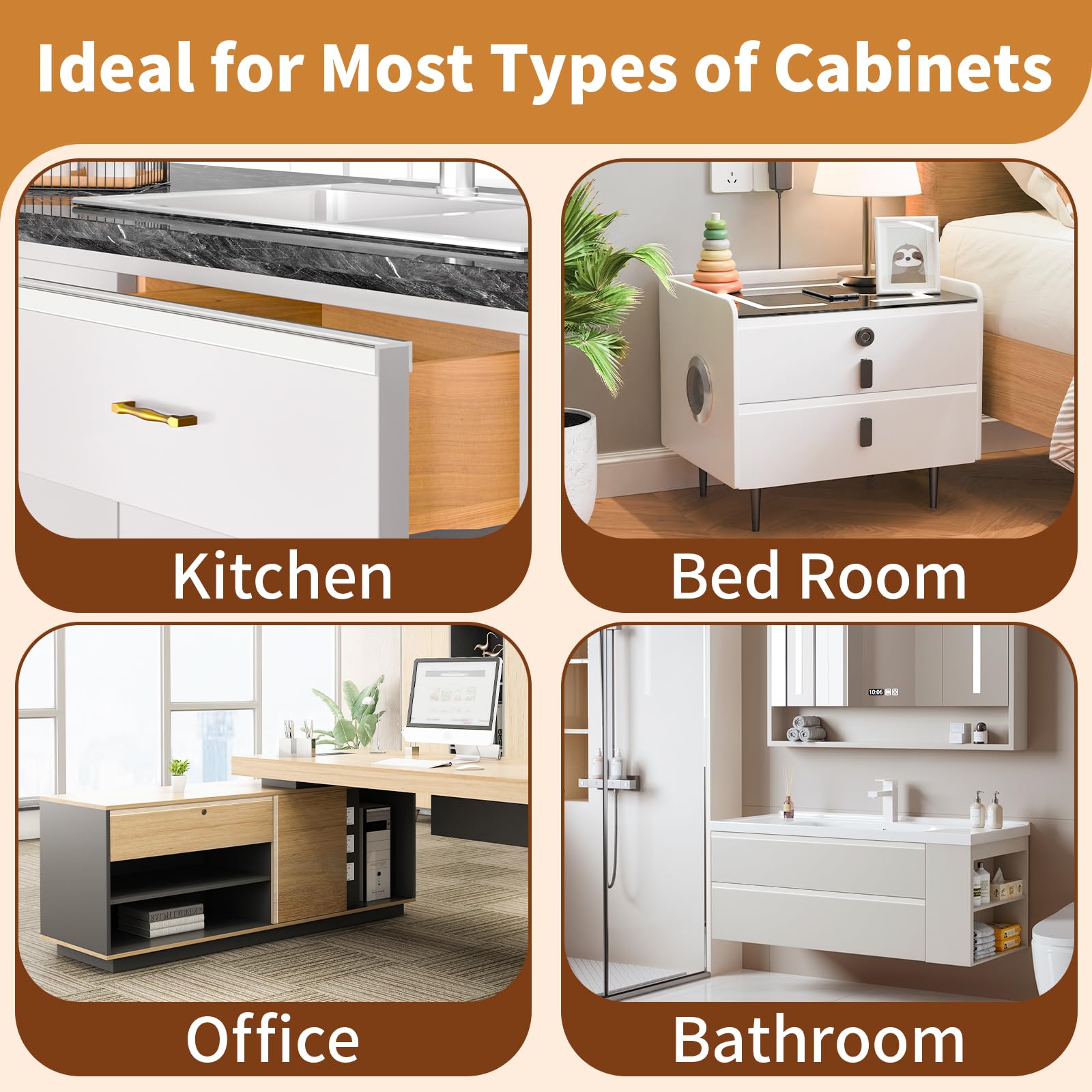 Kaiferty cabinet edge protector extends cabinet life in busy kitchens 78in length.