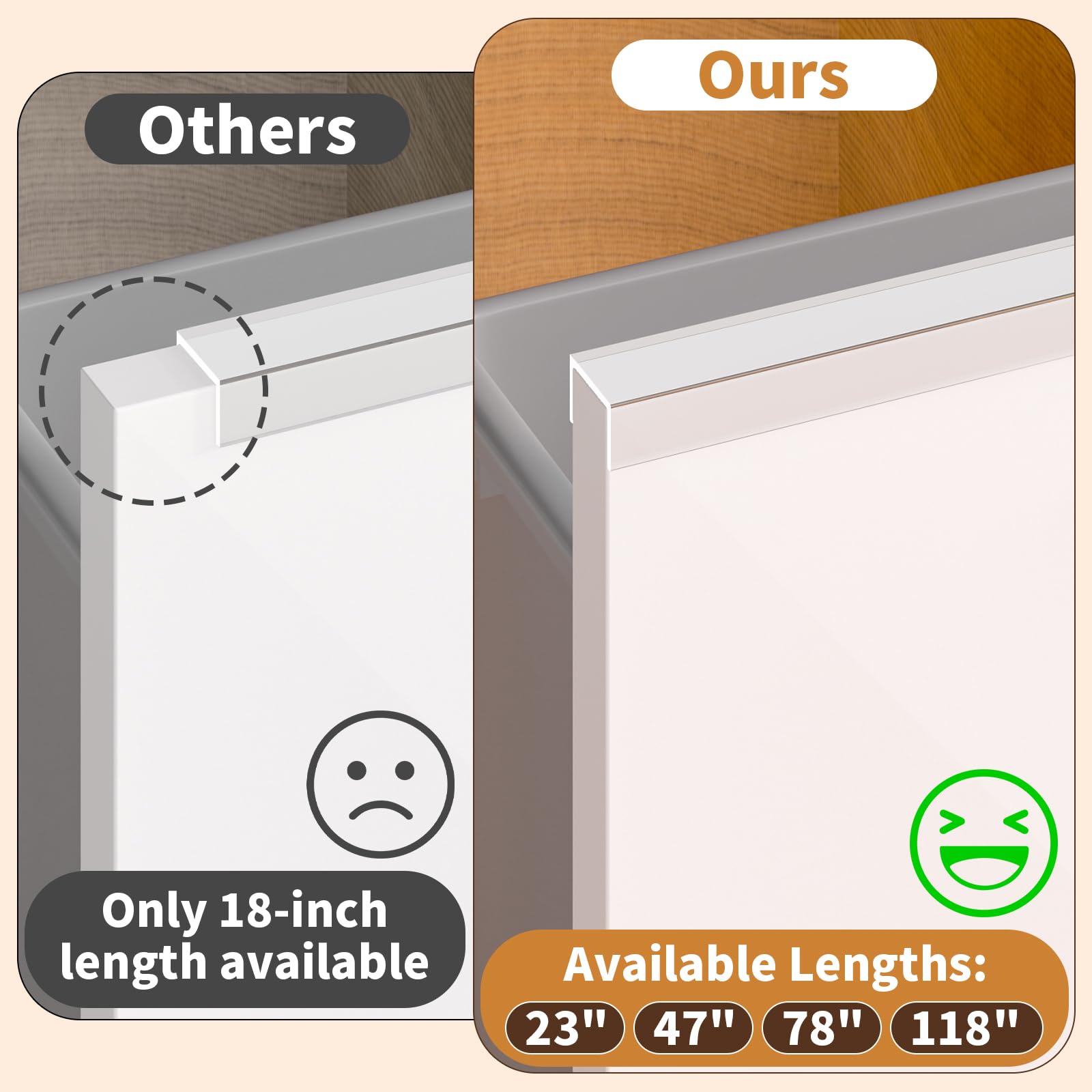 Kaiferty edge protector drawer guard shields drawers and furniture from daily use.