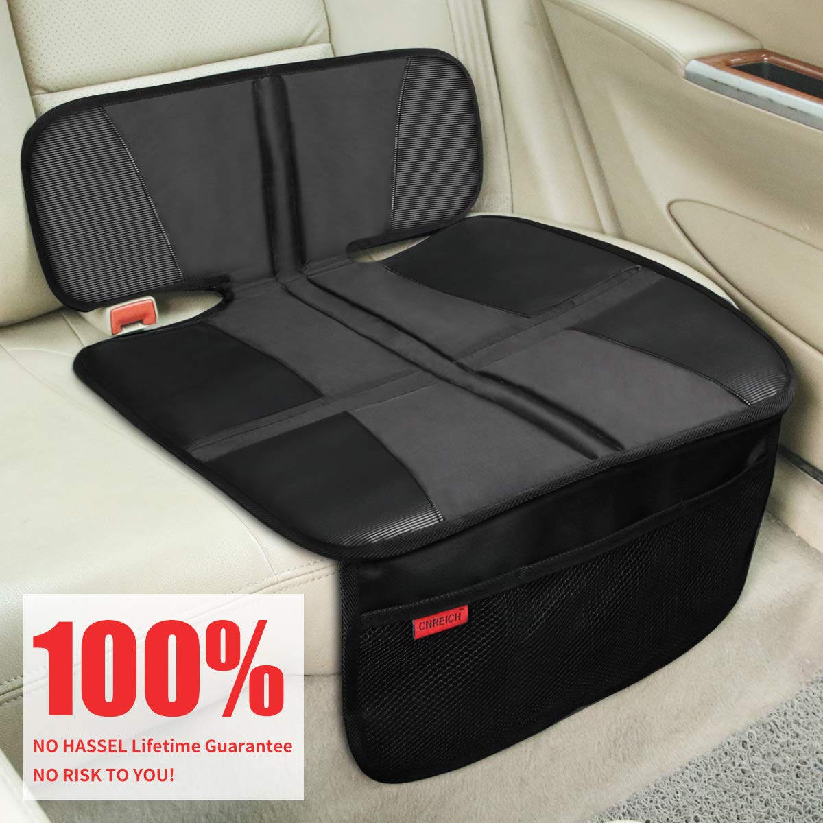 Kaiphy car seat protector easy-install ensures quick setup in seconds.