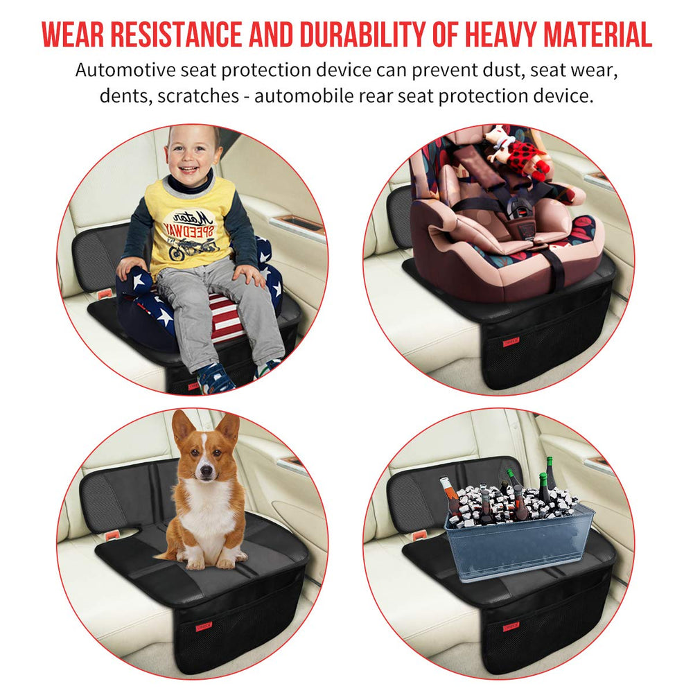 Kaiphy car seat protector leather-corners boost durability against wear and scratches.