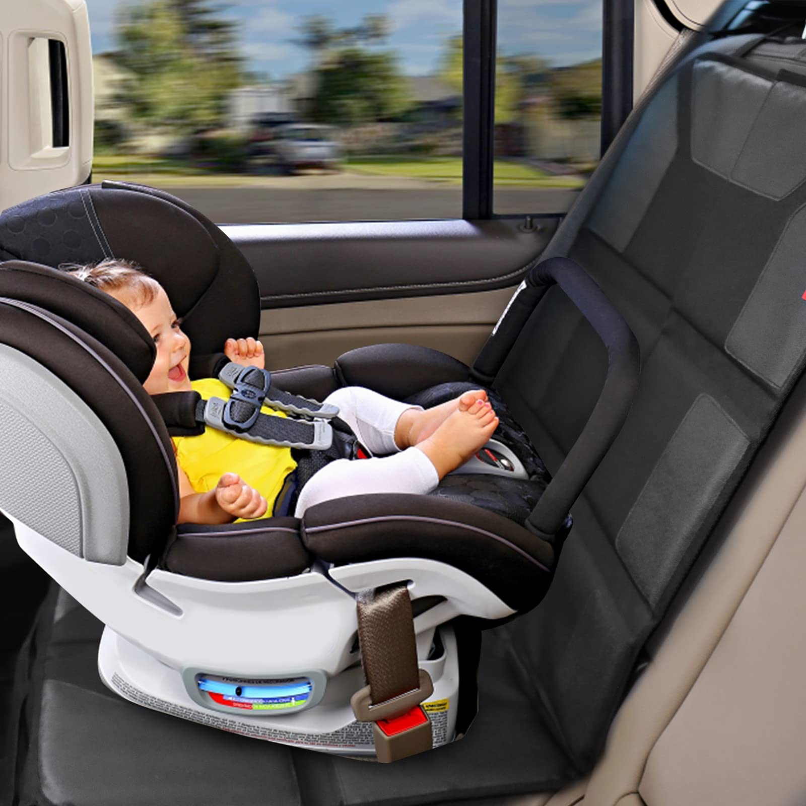 Kaiphy-thick-padded-design adds extra comfort for backseat riders during car journeys.