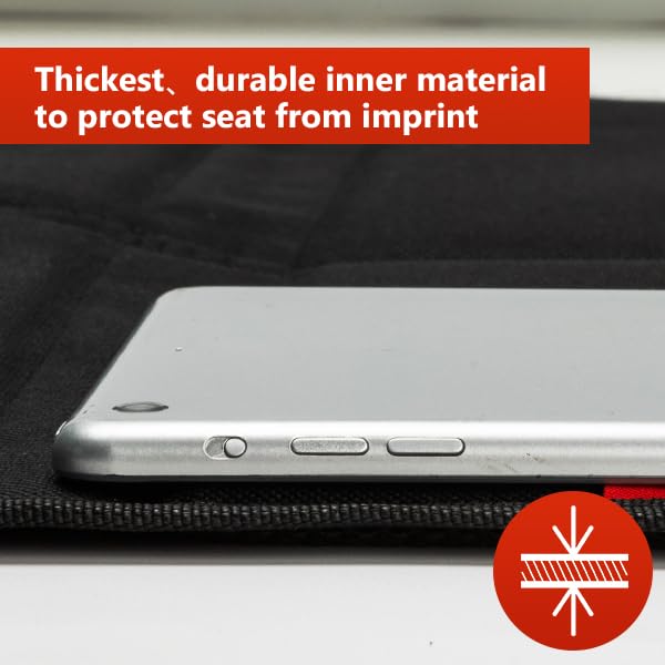 Kaiphy-two-storage-pockets keeps toys and bottles within reach for calmer long trips.