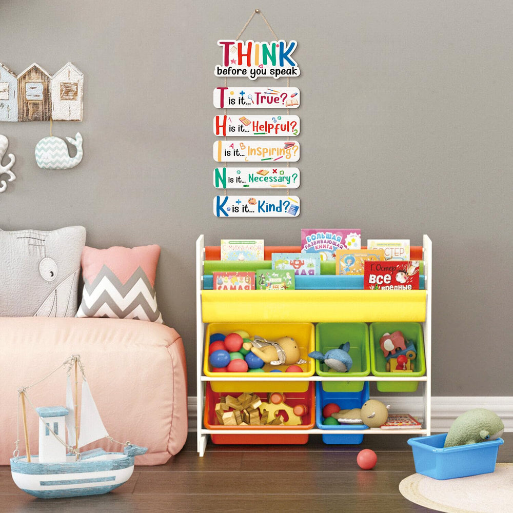 KAIRNE inspirational signs set includes one large and five small signs for versatile hanging