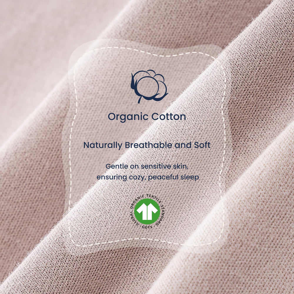 Kaiya Baby 3.5 Tog label temperature sticker demonstrates real-time comfort cues.