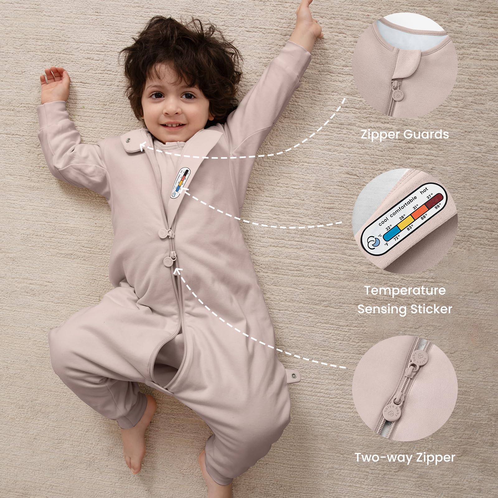 Kaiya Baby safety certifications (CPSC, GOTS) for trusted sleepwear