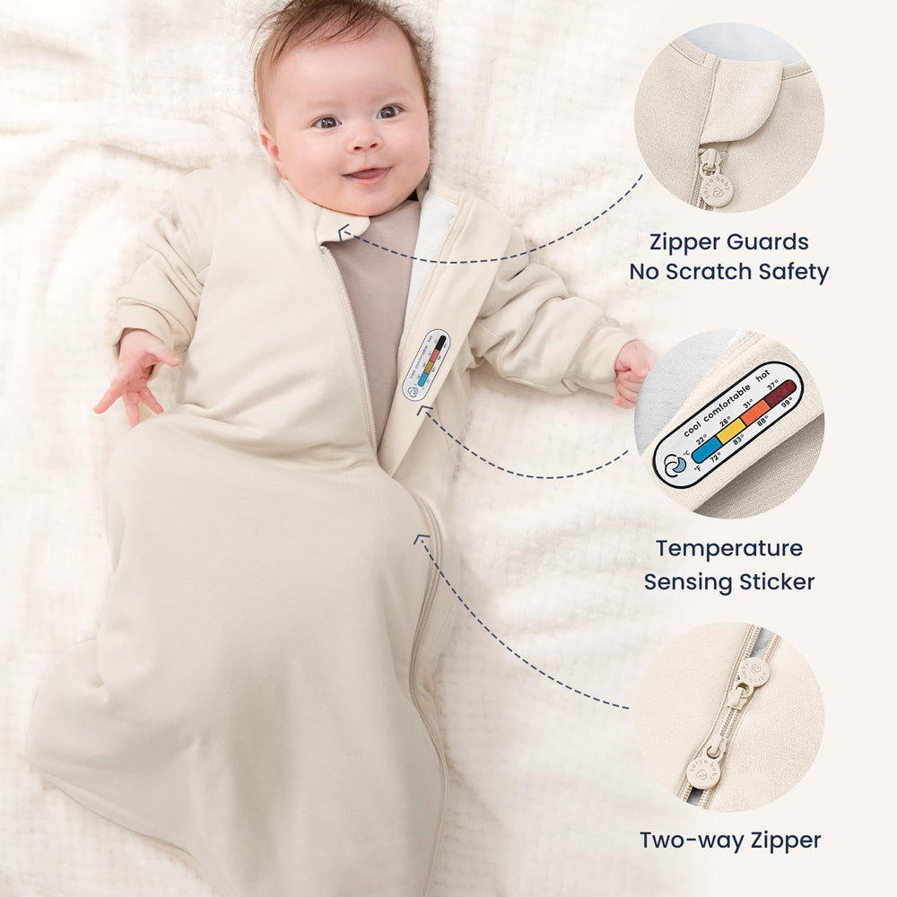 Kaiya Baby secure-neckline prevents slips and keeps fabric away from the chin.