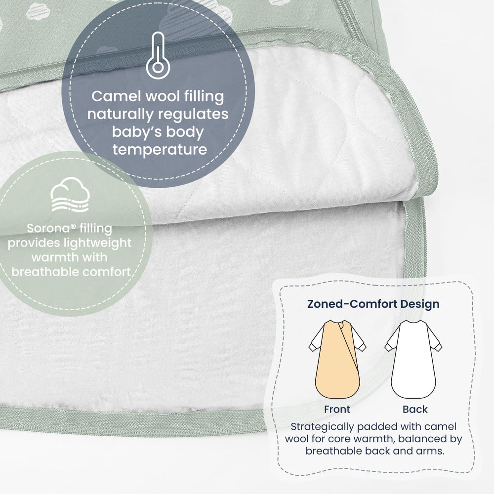 Kaiya Baby sleep sack double zipper enables quick diaper changes