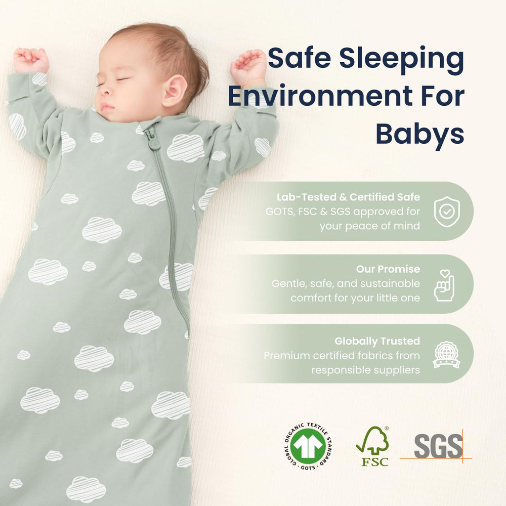 Kaiya Baby sleep sack size chart reference helps pick the right fit
