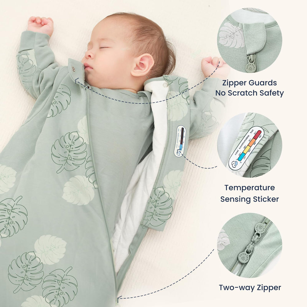 Kaiya Baby diaper-change friendly bottom zipper for convenience.