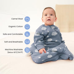 Kaiya Baby sleeping bag diaper-change zipper close-up for quick night changes