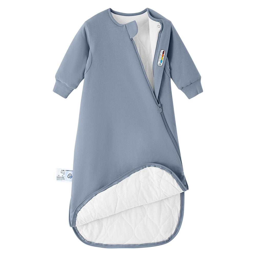 Kaiya Baby sleeping bag front view shows cozy wearable blanket for 0–6 months.