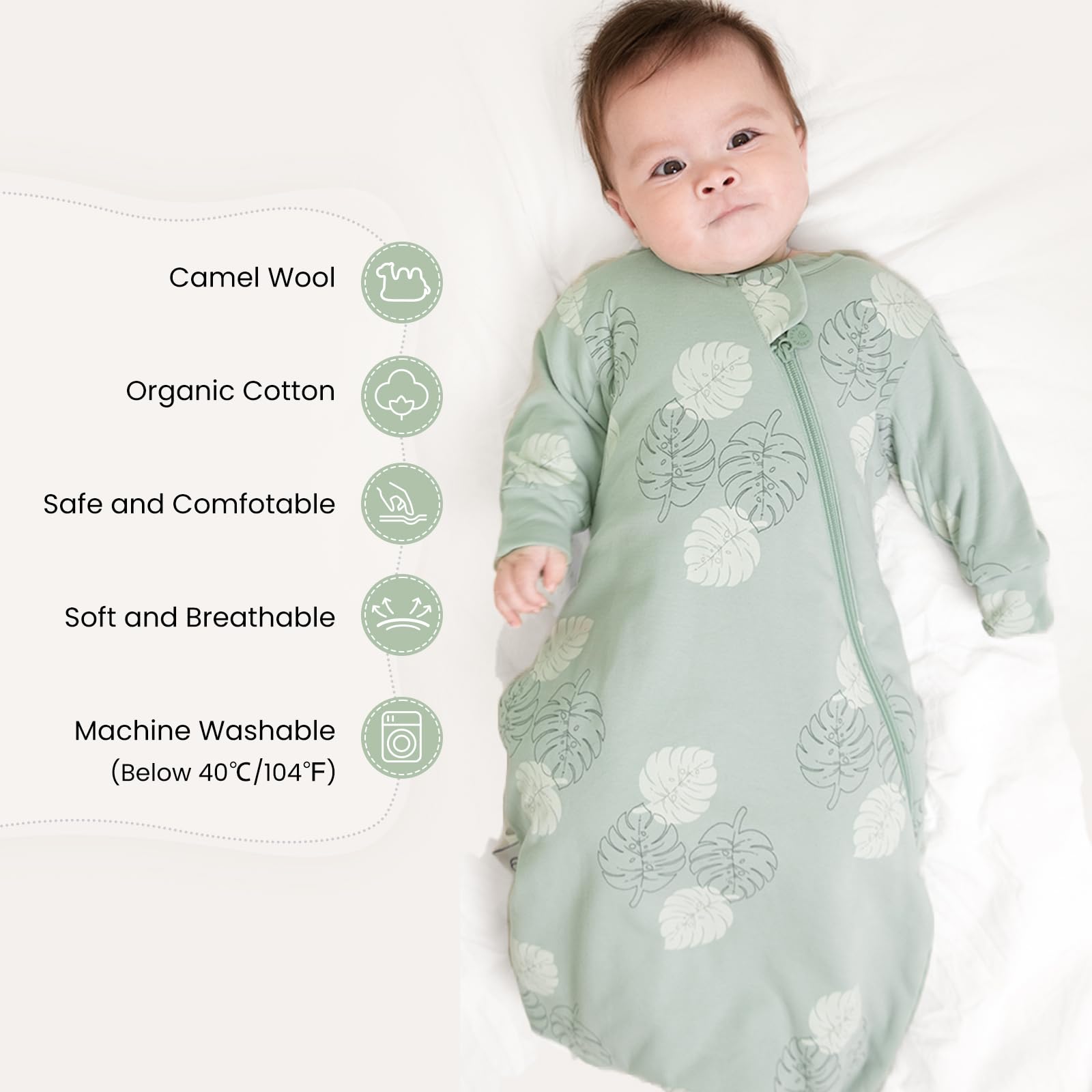Kaiya Baby safe sleep certification image emphasizing safety standards.