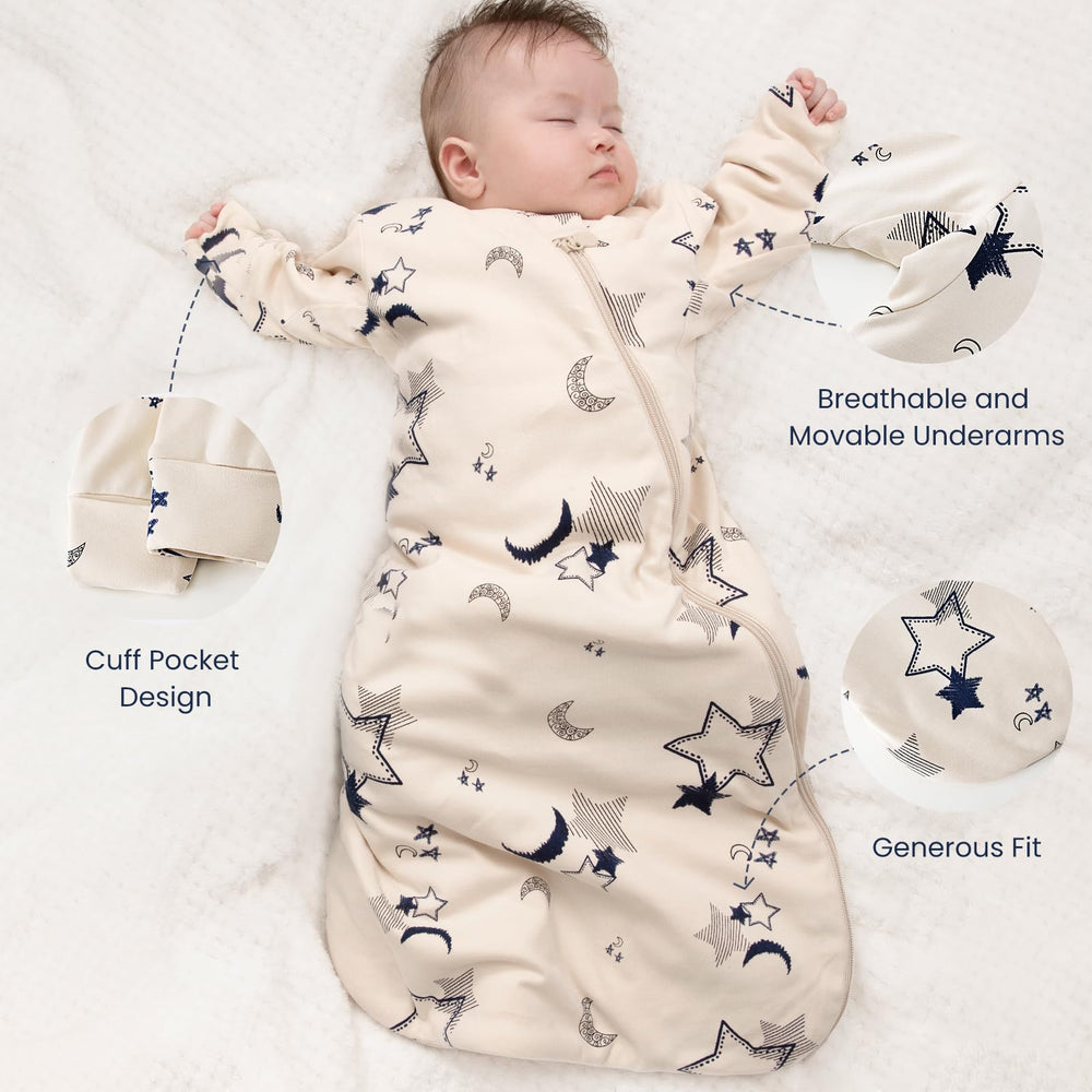 Kaiya Baby three-sizes sleeping bag fits growing babies