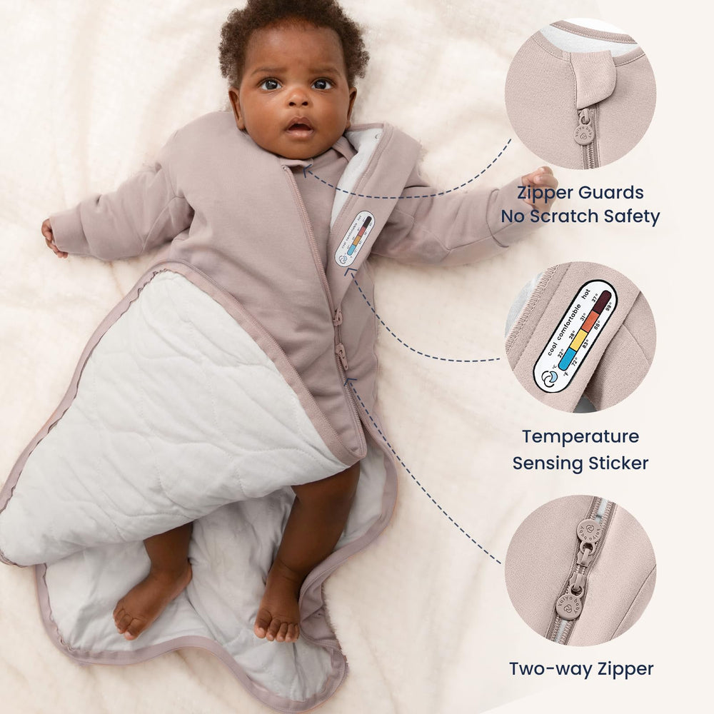 Kaiya Baby safety certification badge confirms trusted sleep-sack safety standards.