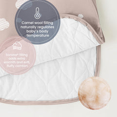 Kaiya Baby Unisex wearable blanket seen in a nursery emphasizing safety.