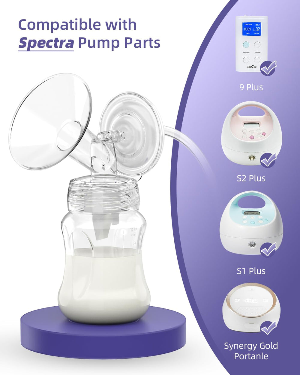 KAIYIV lightweight design makes on-the-go pumping easier.