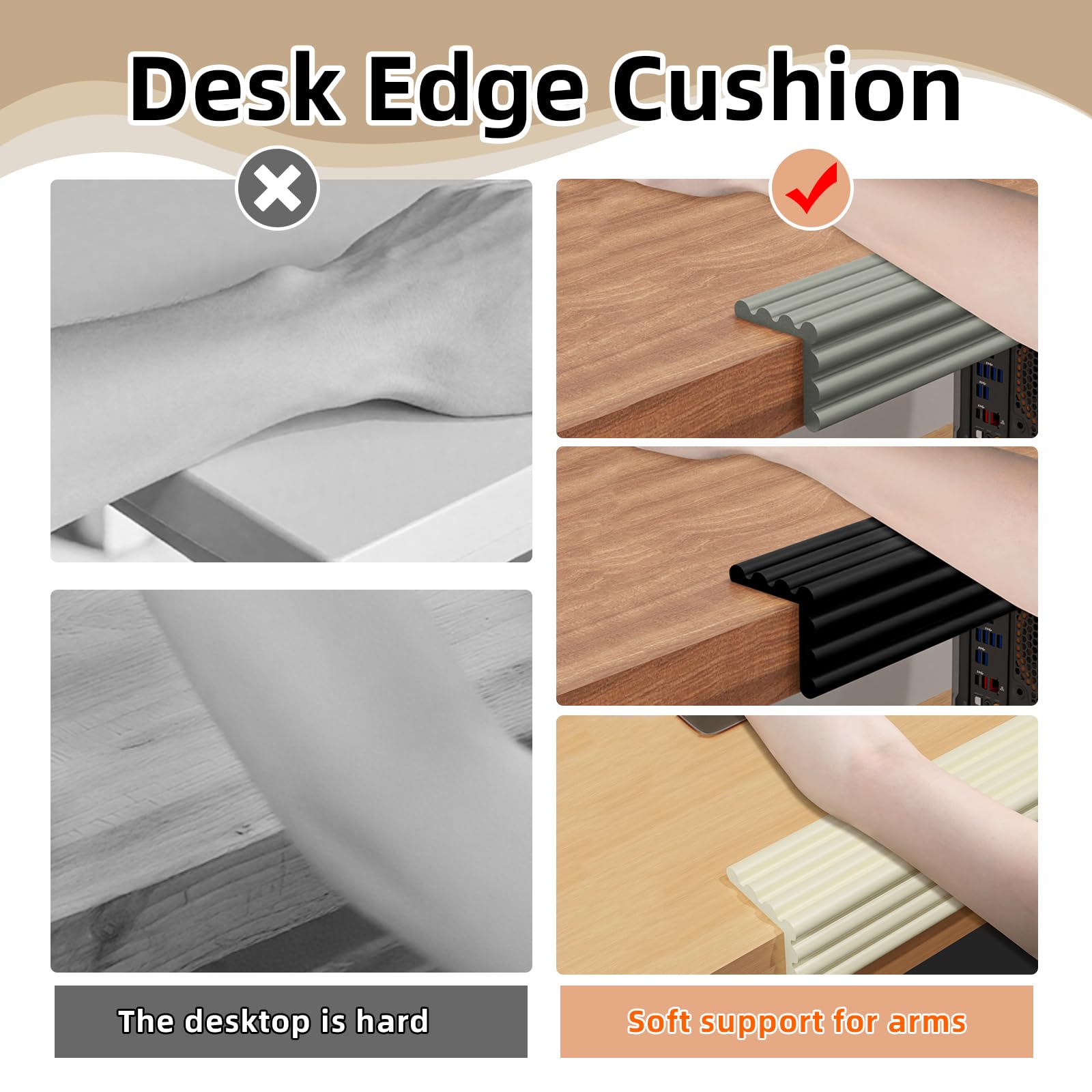 KAIYUER adhesive-backed corner protectors grip wood, glass, and marble surfaces.