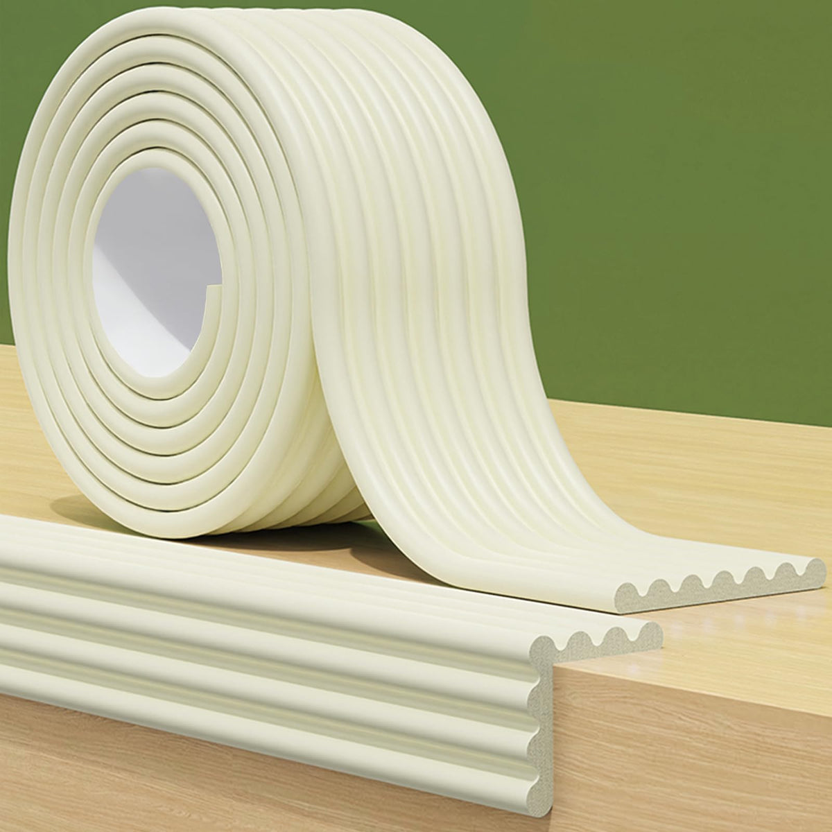 KAIYUER baby corner guard soft foam closeup shows cushiony edge protection for toddlers
