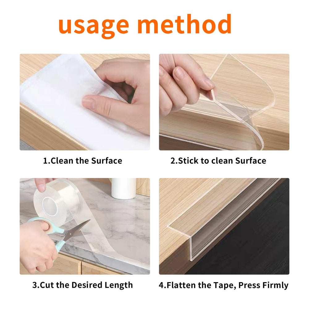 KAIYUER protective tape along a fireplace mantle edge for durability